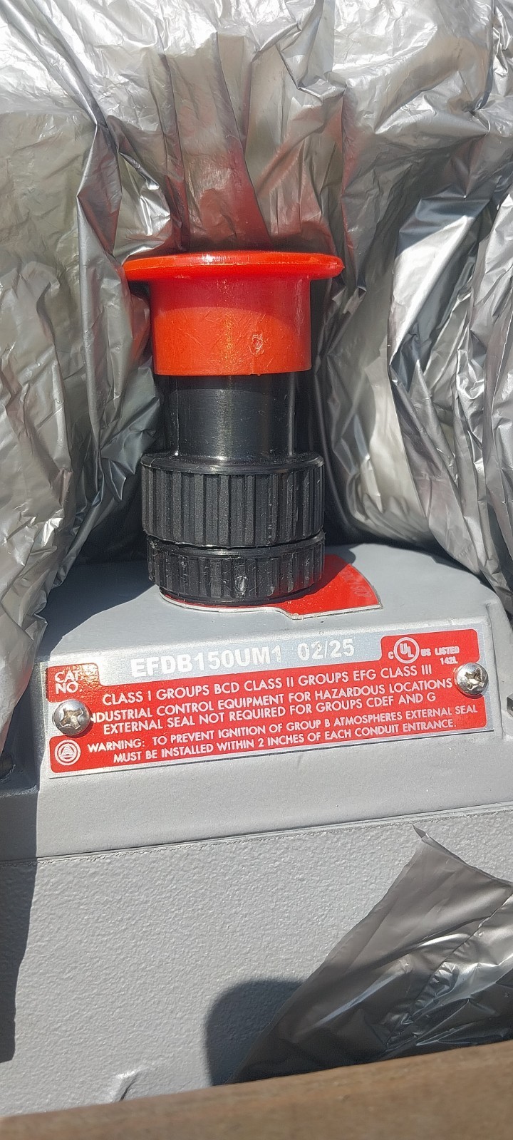 Appleton EFDB150UM1 Emergency Stop Push Button Red Explosionproof