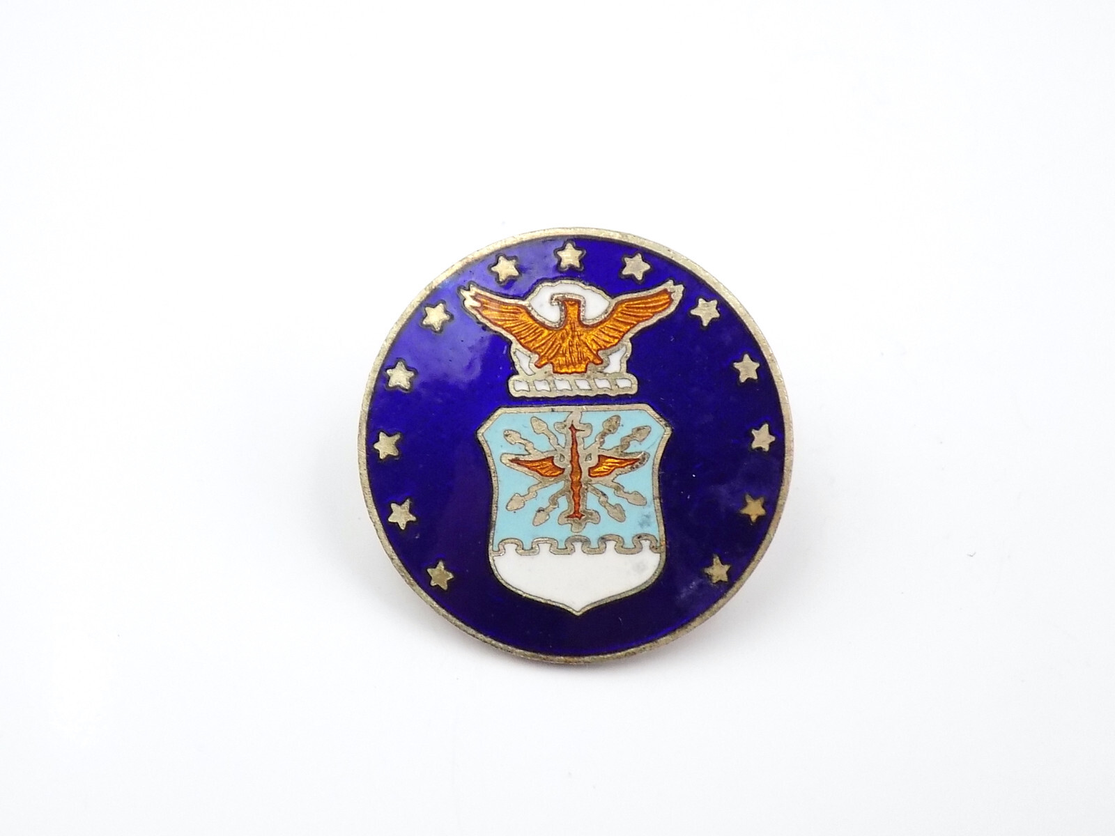 Original Vietnam War Era USAF Air Force Emblem DUI Pin