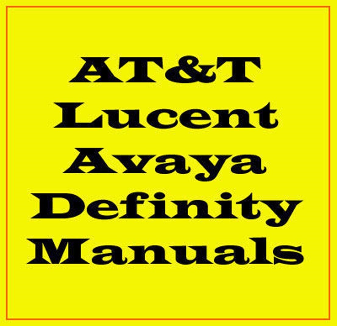 AT&T Lucent Avaya DEFINITY AT+T Phone System Manuals Operations User's Guide CD