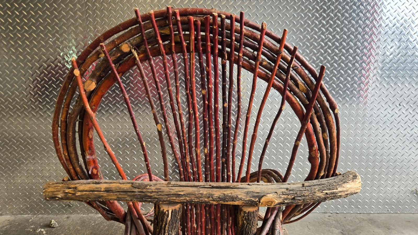 Vintage Handmade Bent Wood Twig Stick Chair For Adults Full Size