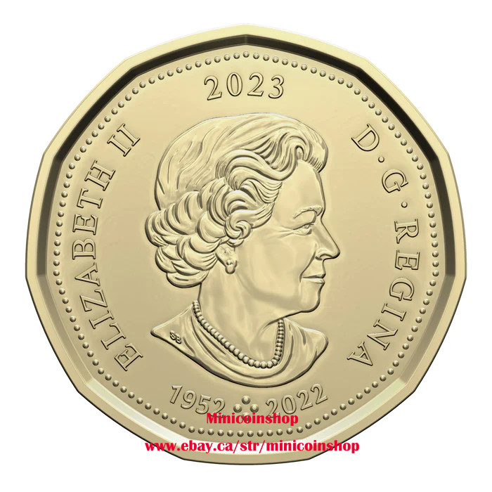 Canada 2023 $1 Dollar Common Loonie Coin - In Memory of Queen Elizabeth II