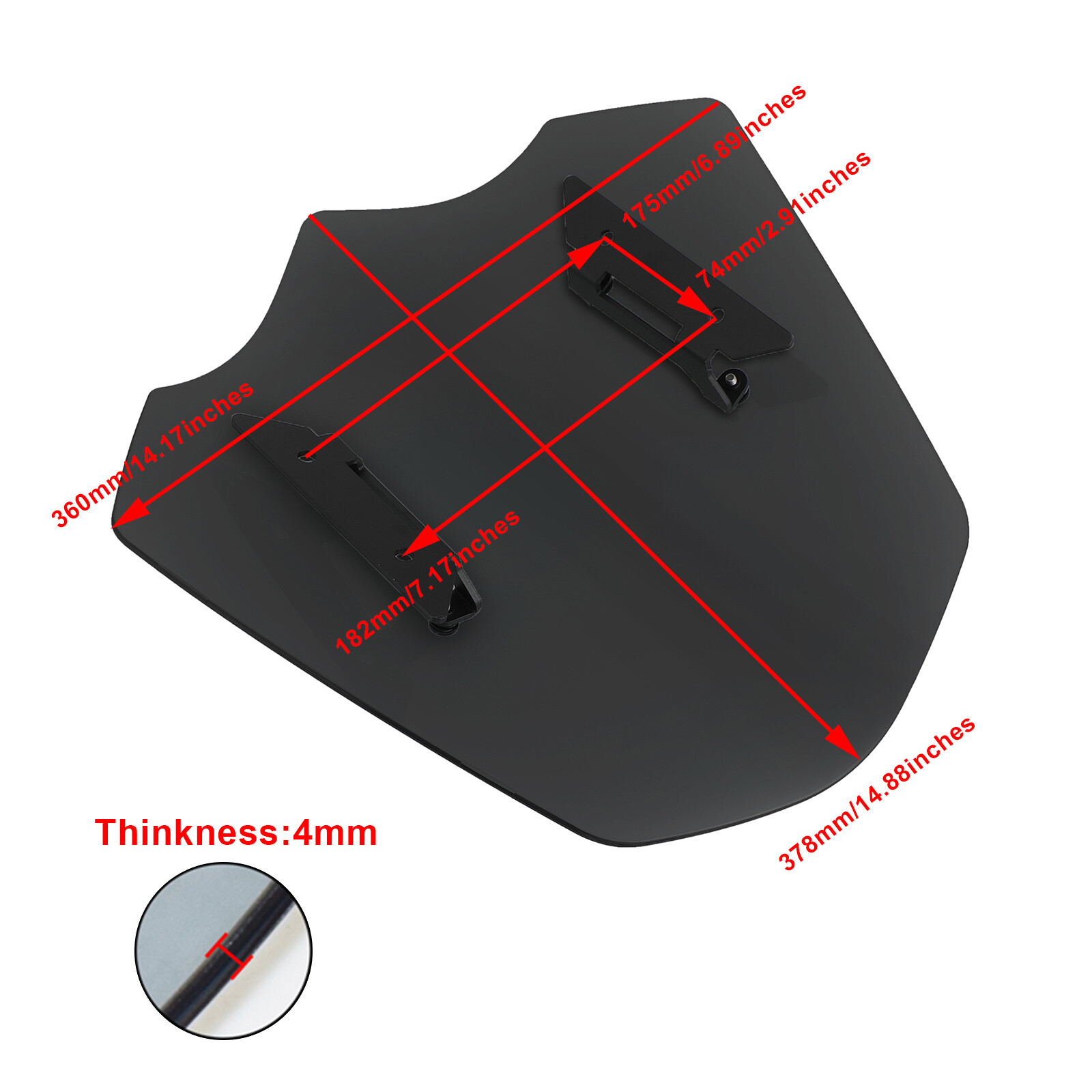 Windshield WindScreen Fits for Trirumph rocket 3 3R GT 2020-2024 UE