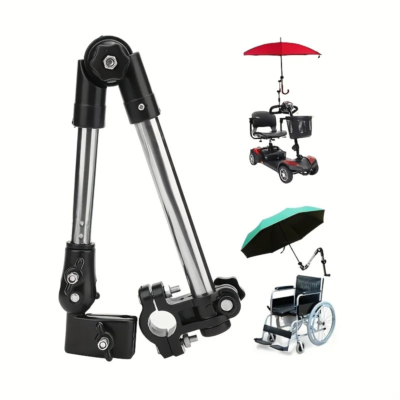 Adjustable Stainless Steel Umbrella Holder Stand For Bicycles And Strollers