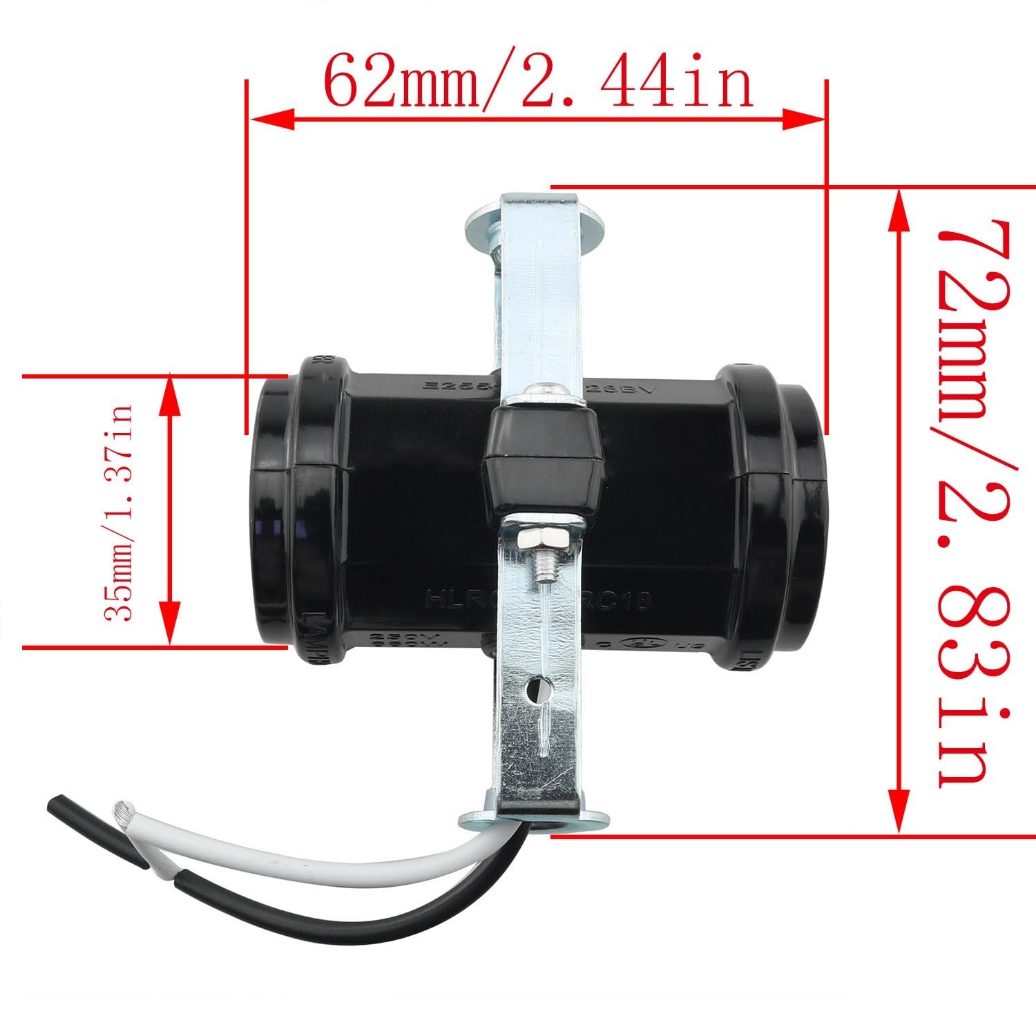 Double Bulb Socket CHENJIN 2-Light Medium Base E26 Phenolic Double Light Sock...