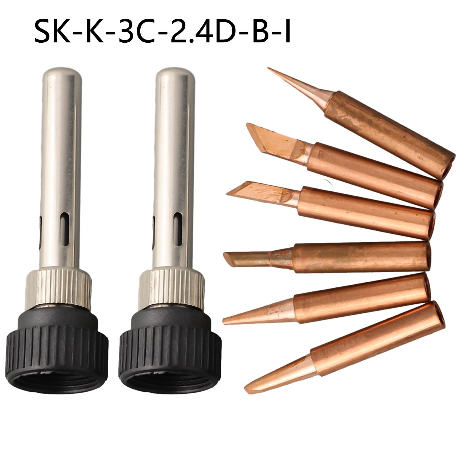 Soldering Tips Kit Suitable For 936 937 938 969 With Handle Adapter Set
