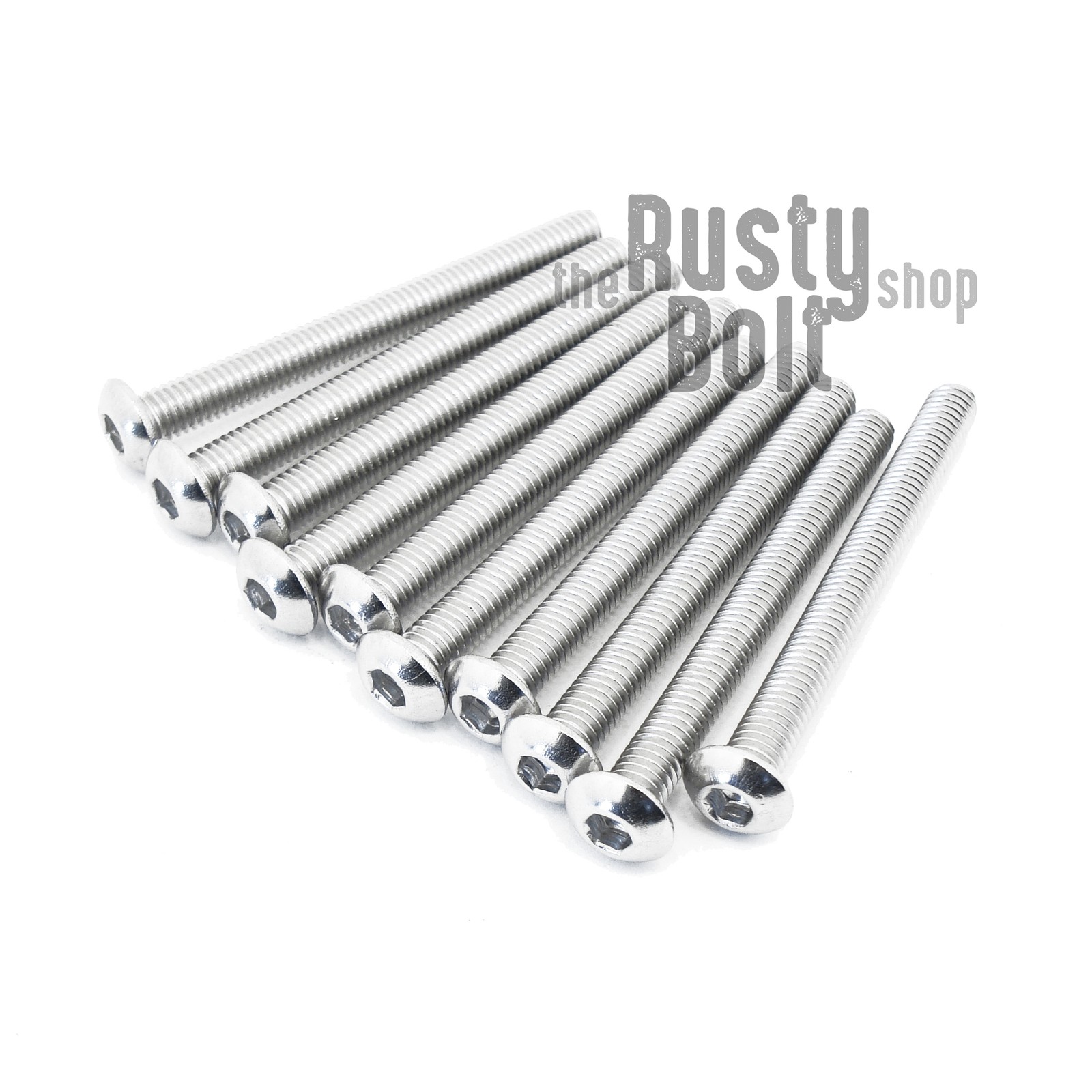 M3 x 30mm, Socket Button Head Screws, A2 304 18-8, Stainless Steel