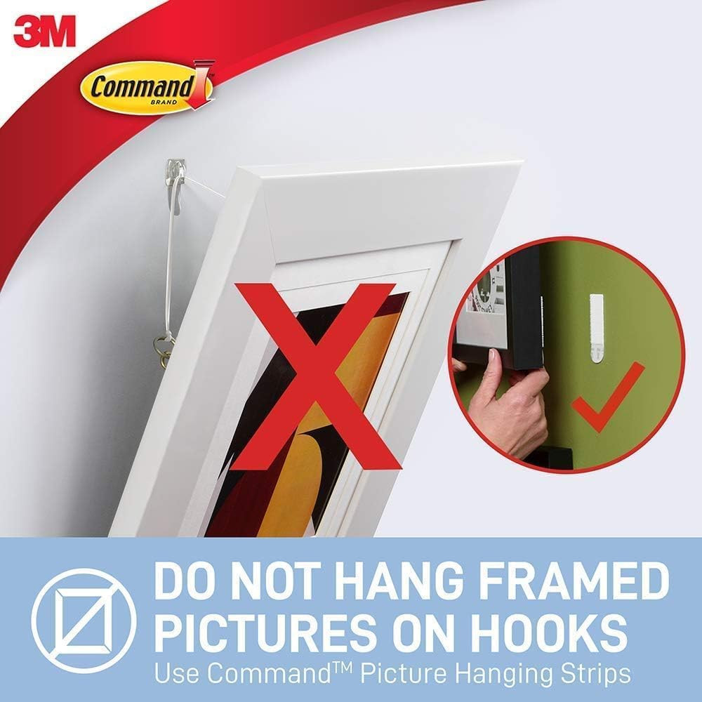 Command Clear Medium Wire Toggle Hooks 6 Pack Damage Free Wall Hangers