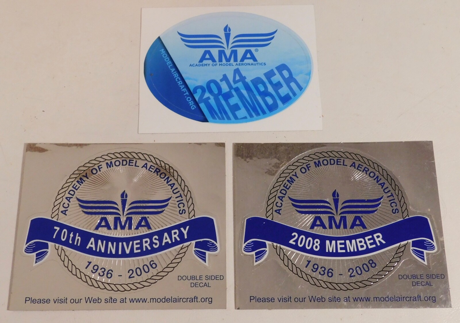 AMA Academy of Model Aeronautics Member Sticker Decal Anniversary - Read