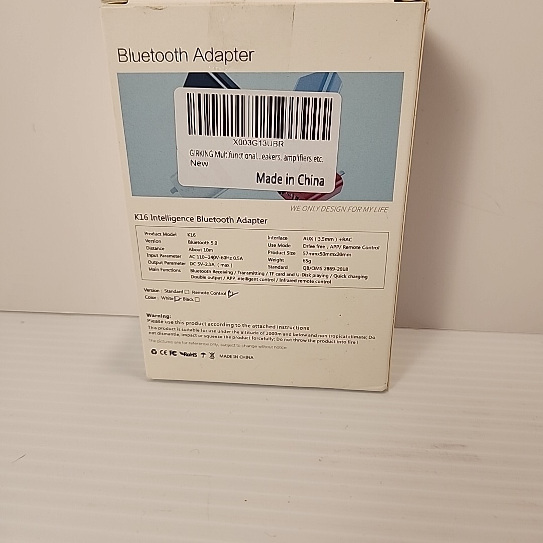 Multi-Function Bluetooth Audio Adapter Model K16 Intelligent Adapter