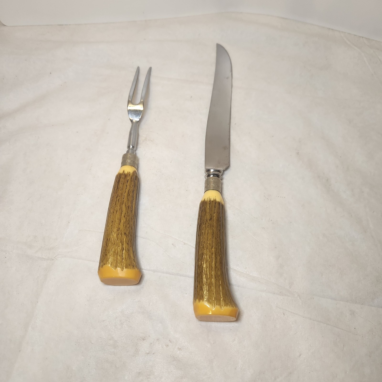 Westall Richardson Sheffield Knife serving fork Vintage England Bakelite Handle