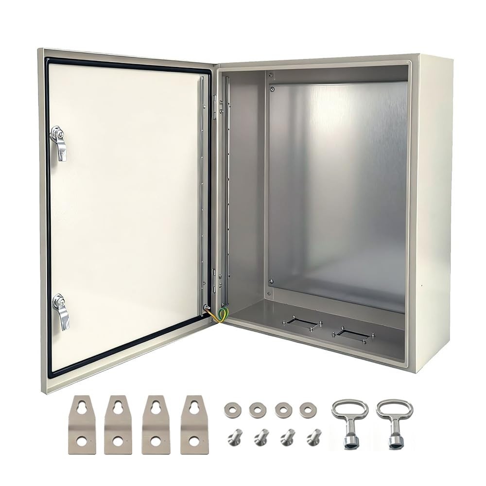 24x16x8" 1.5mm Steel Enclosure IP66 Waterproof Wall Mount Indoor Outdoor