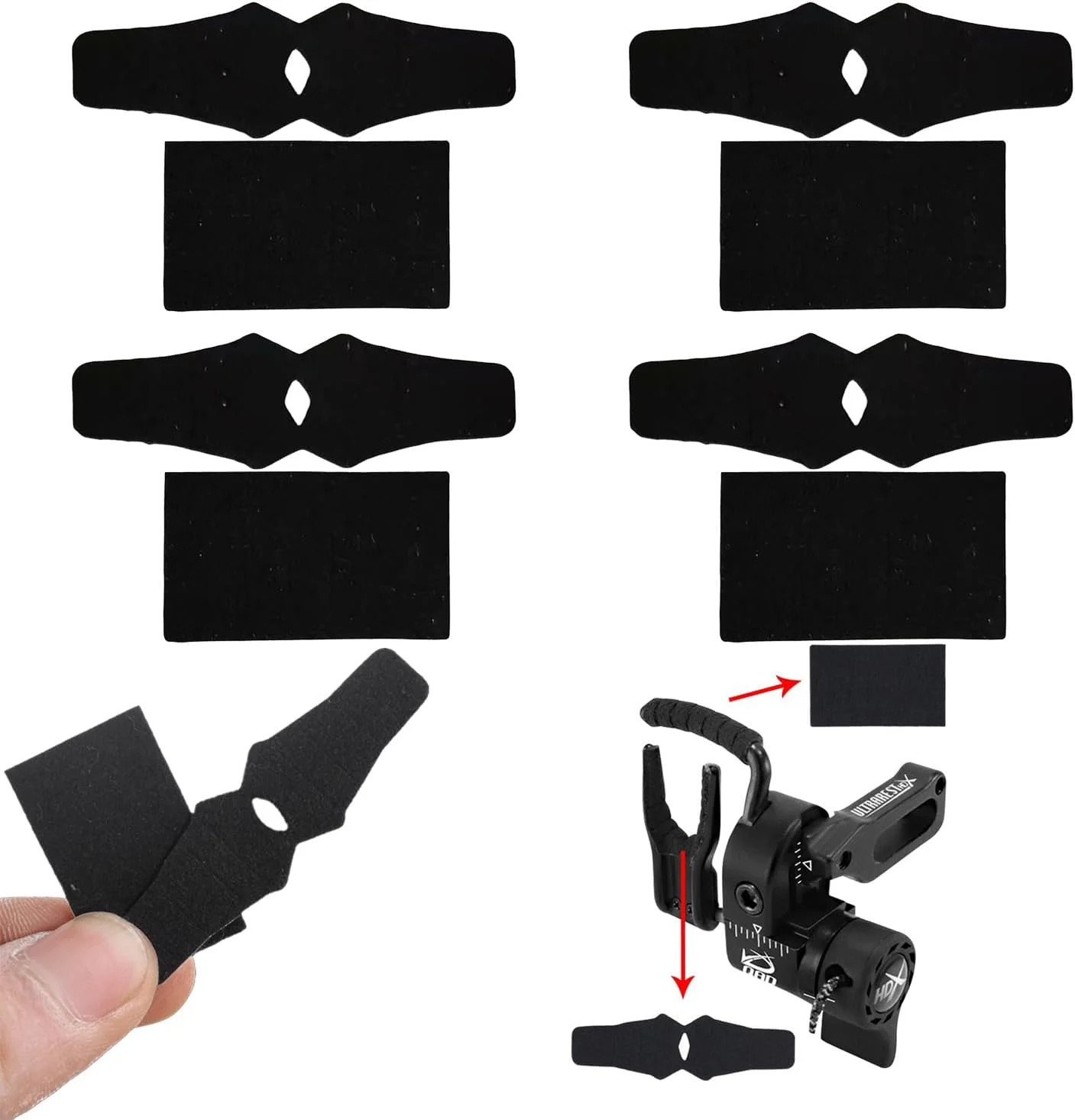 Arrow Rest Sticker, Anti-Slip Archery Sticker Compound Bow Drop Away Arrow Rest
