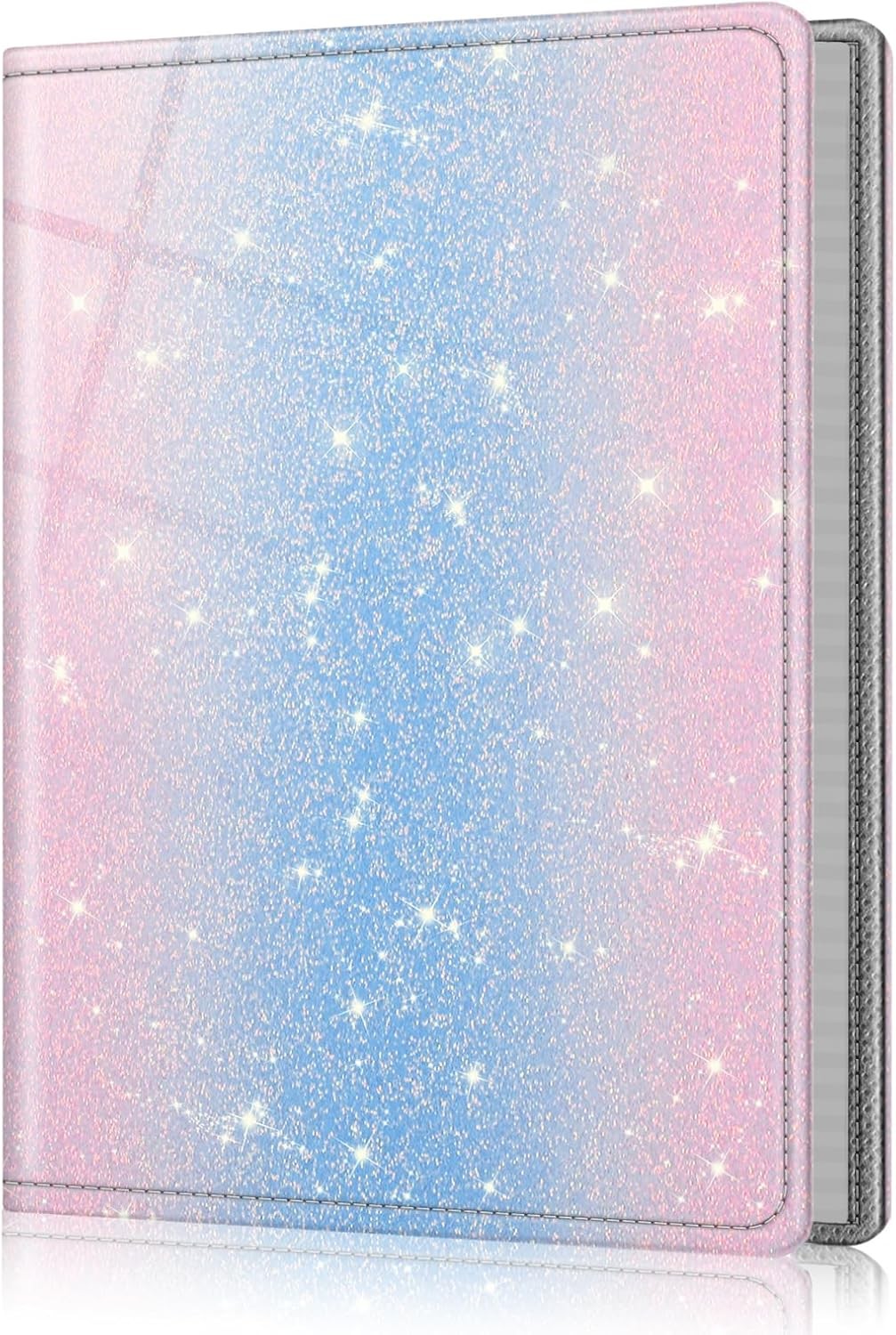Photo Album 5x7 Photos - 52 Photos Small Mini Capacity Vegan Leather Cover Book