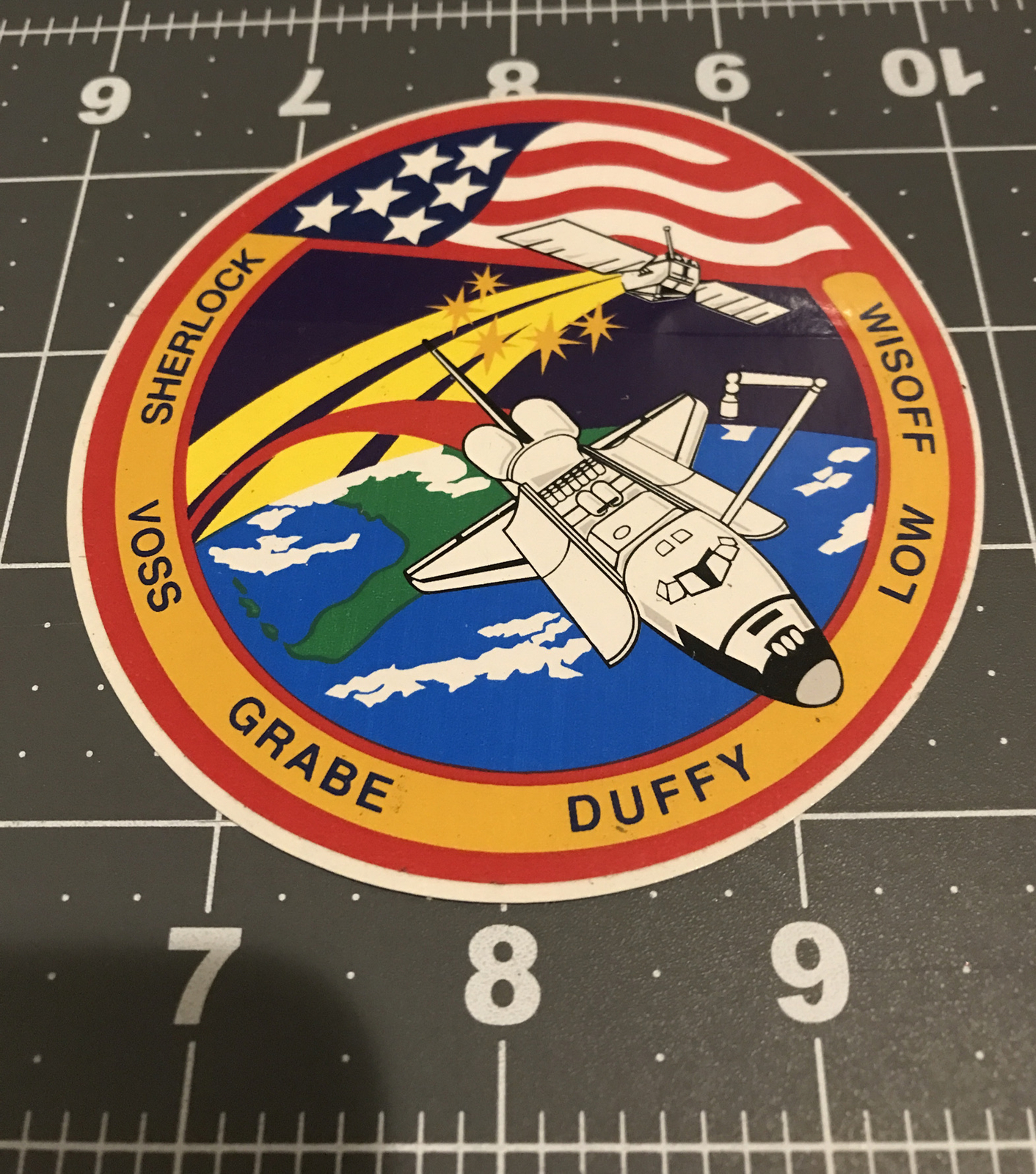 NEW Vintage NASA STS-57 Space Shuttle Crew Patch Sticker Decal