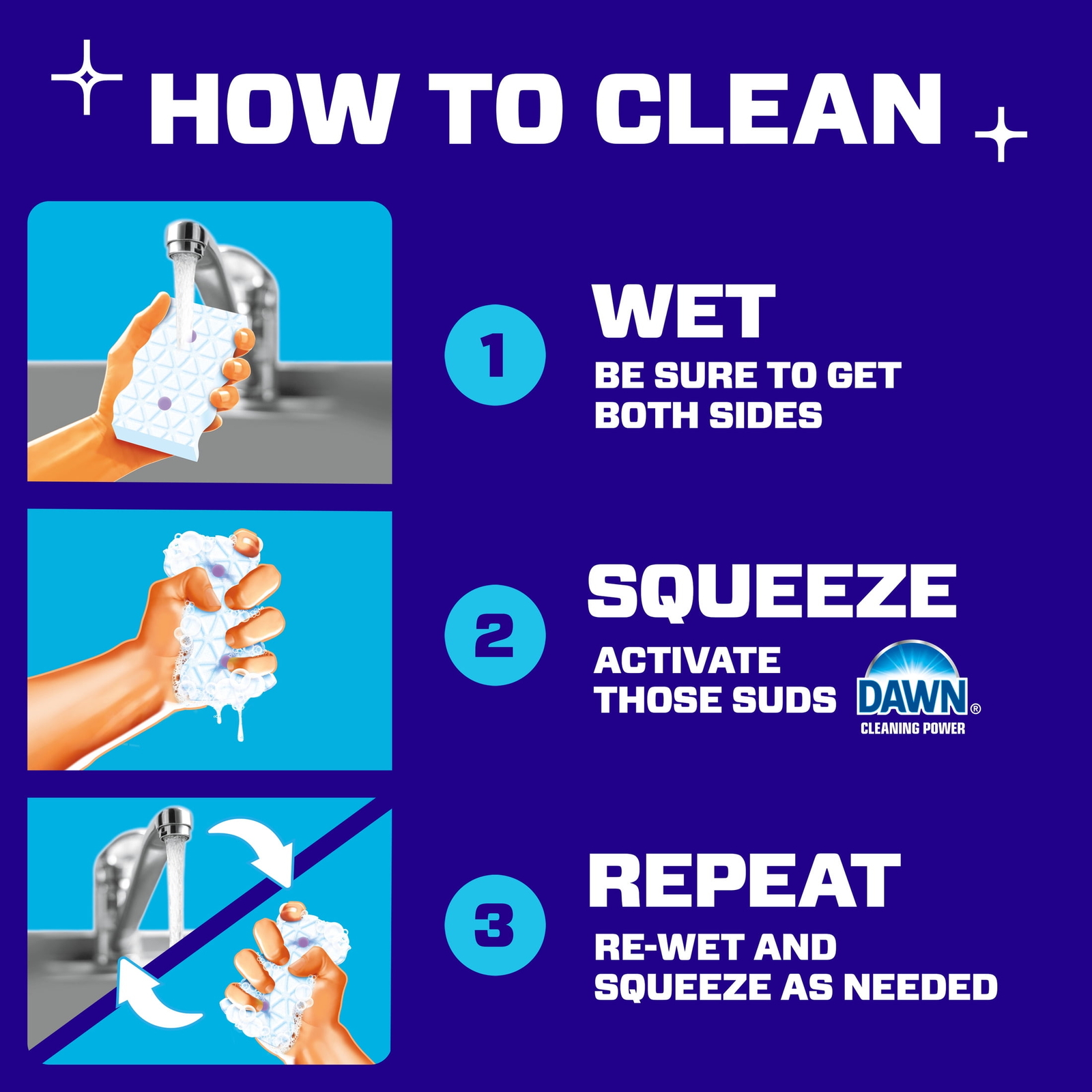 Ultra Bath Magic Eraser, Multi Purpose Cleaner for Bathroom, 3 Count
