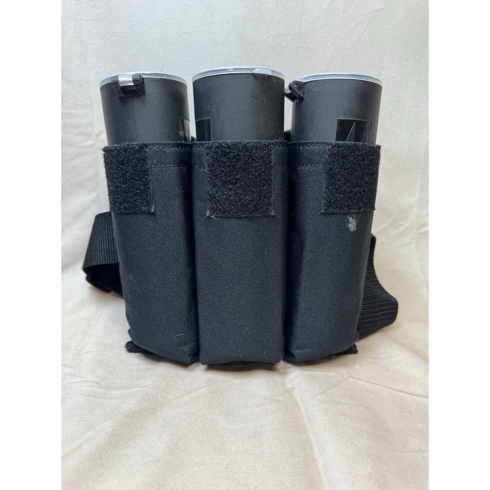 32 DEGREES 3 POD PACK HARNESS + (3) VIEWLOADER PODS -FULL of PAINTBALLS-OG USED