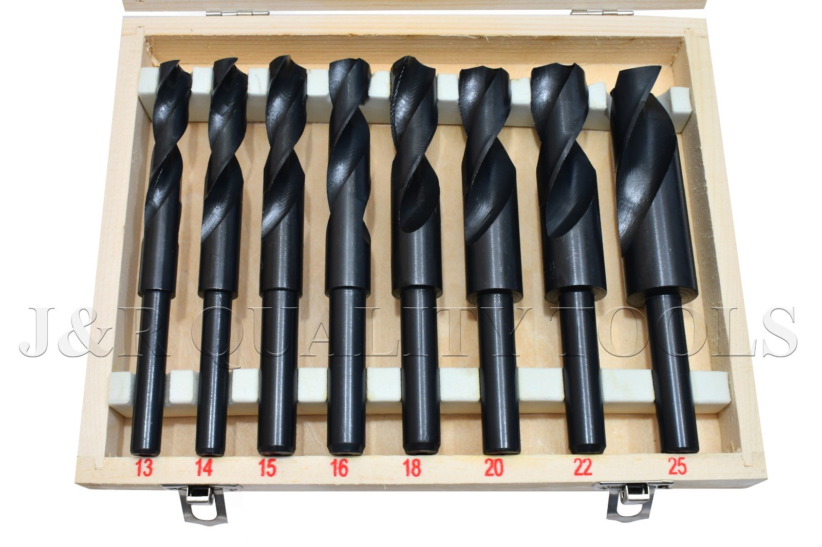 8PC LARGE SIZE SIZED STEEL METAL DEMING TOOL METRIC DRILL BIT SET DEMMING