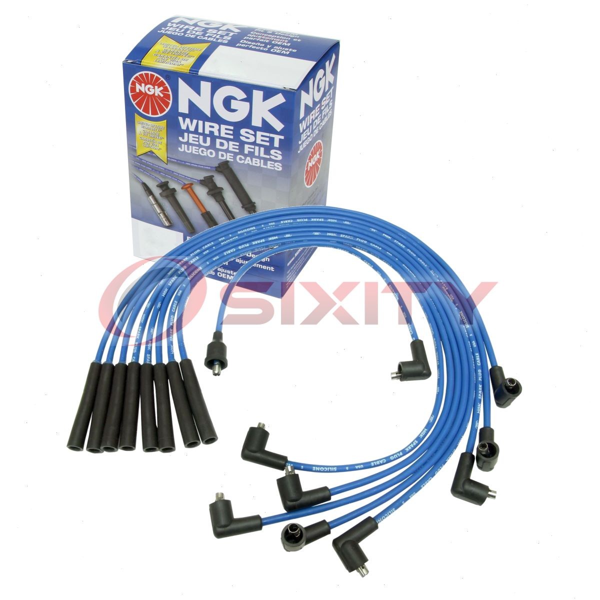 1 pc NGK Spark Plug Wire Set for 1960-1976 Ford F-100 4.8L 6.4L 5.8L 5.4L un