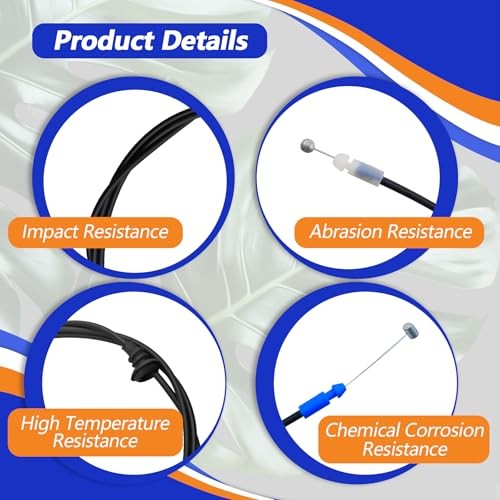 Hood Lock Release Cable Fit for Lexus RX330 RX350 RX400h 2004-2009 Replace