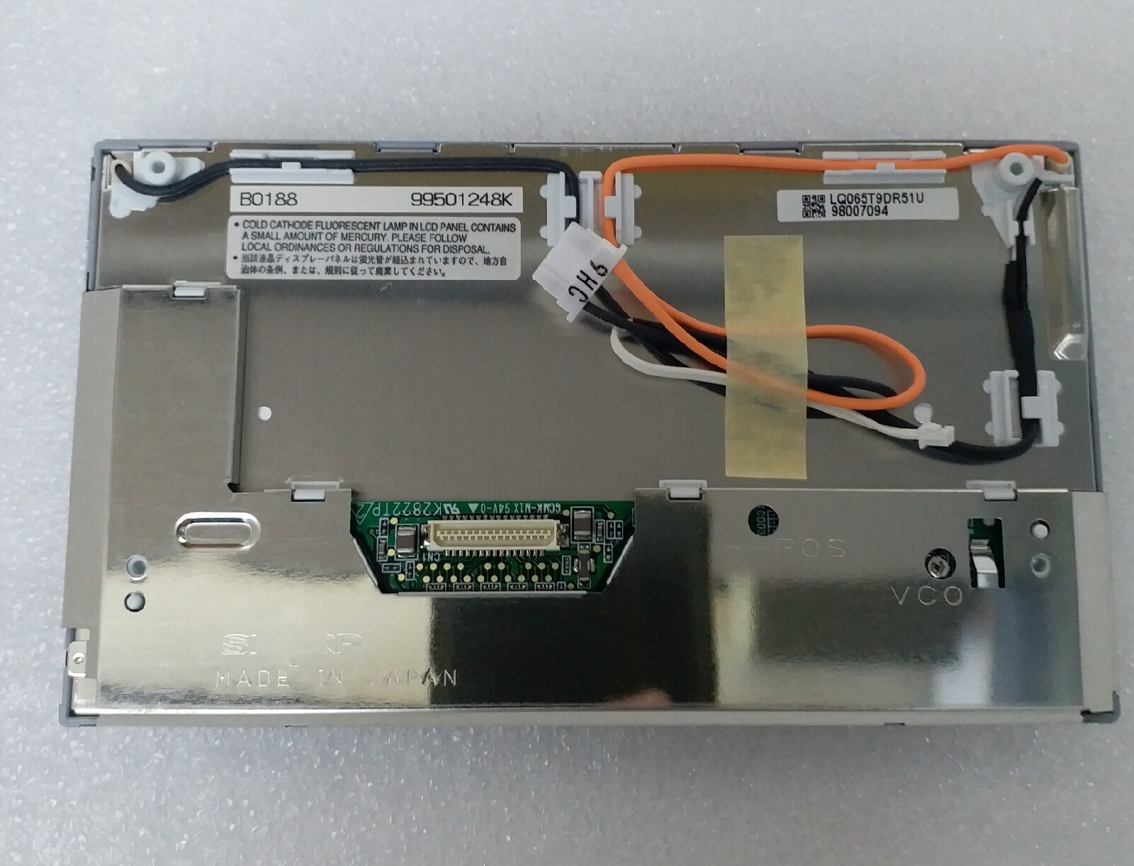 6.5" LCD for Cayenne PCM2,BMW CCC E60 E90 E63 E65 LQ065T9DR51U LQ065T9DR52U