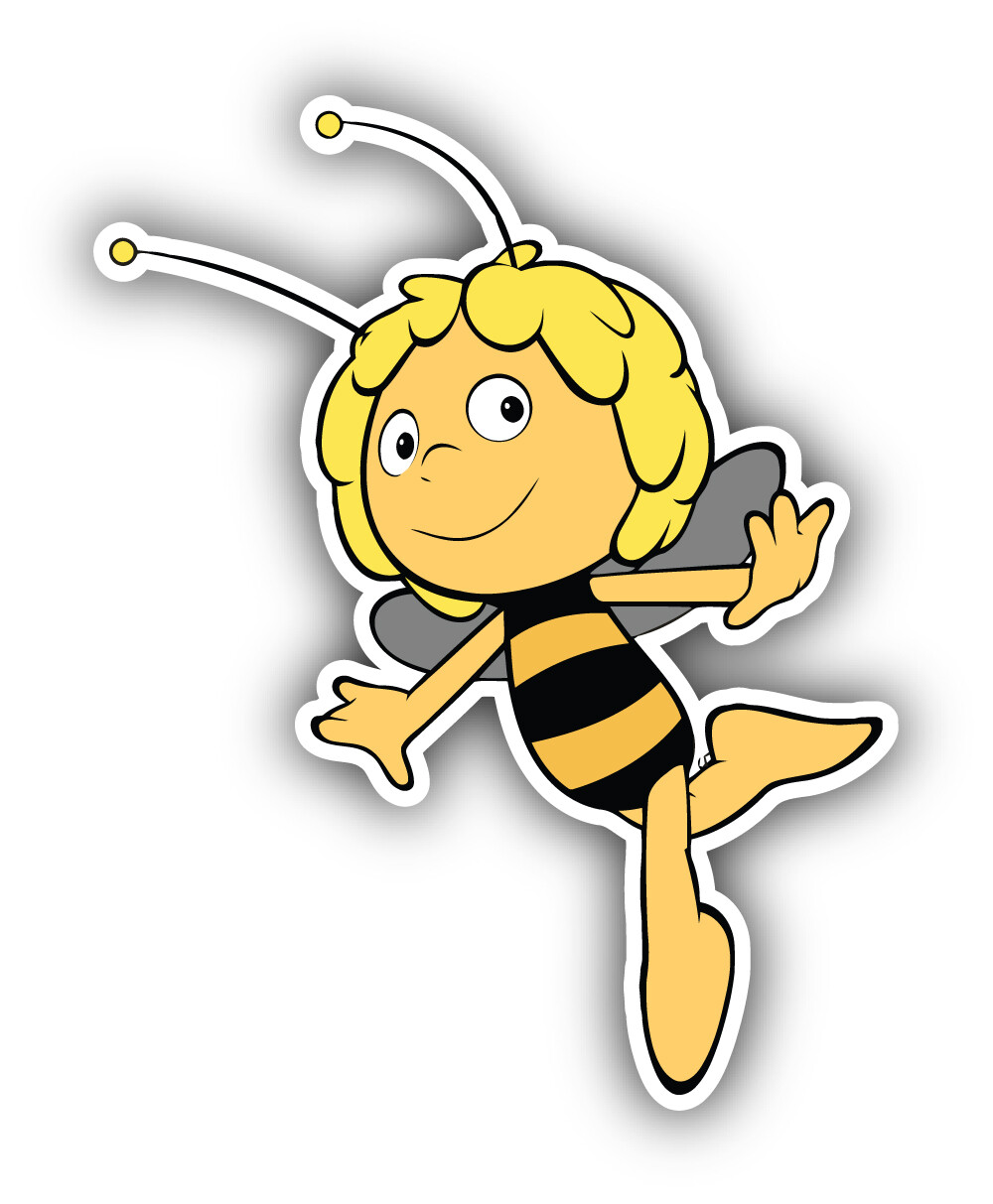 Maya The Bee Cartoon Sticker Bumper Decal - ''SIZES''