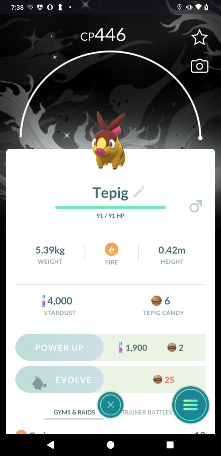 Shiny Tepig black background - MlNl PTCs - Read Description