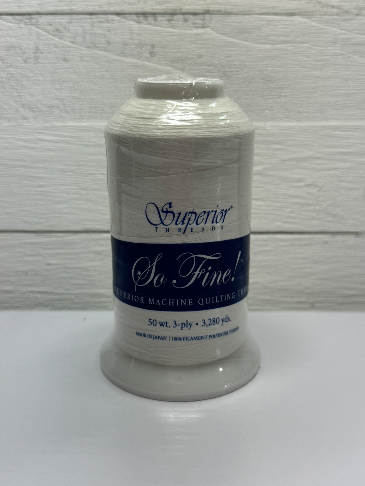 401 Snow So Fine thread by Superior Threads  Poly 50wt 3280 yards! New