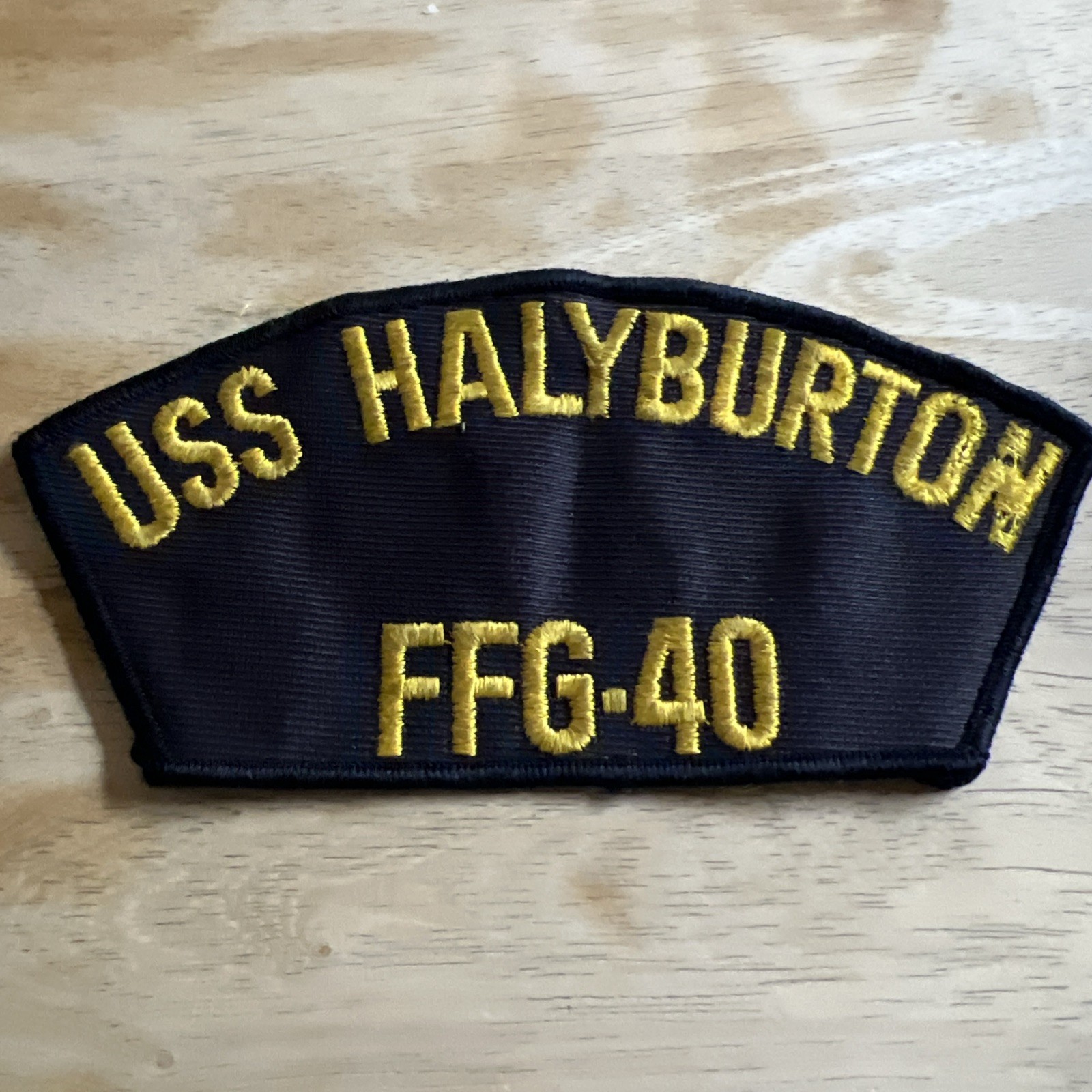 USN USS Halyburton FFG-40 Hat Patch