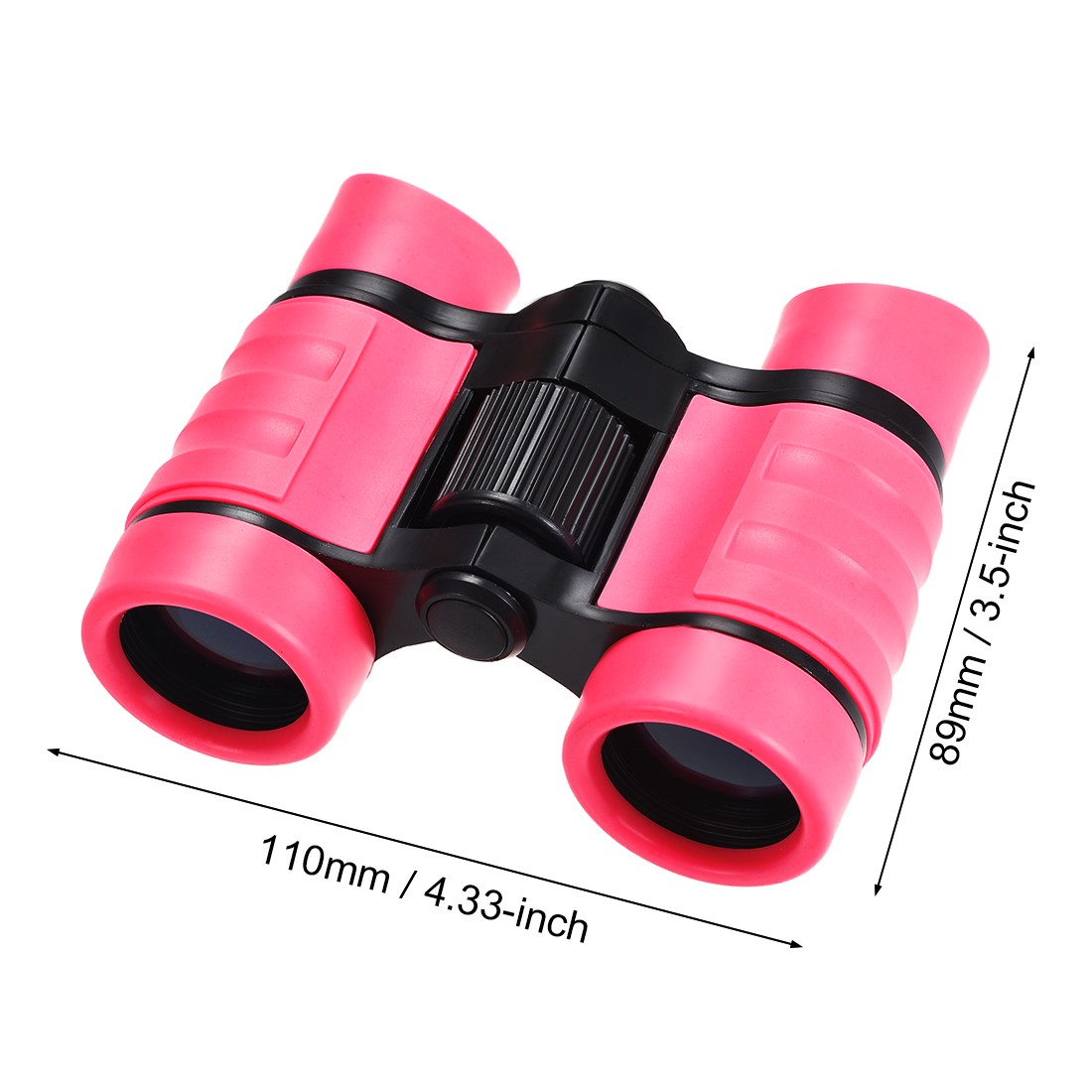 Toy Binoculars 4x30 Compact Foldable Binoculars Shock Proof Pink with Neck Strap