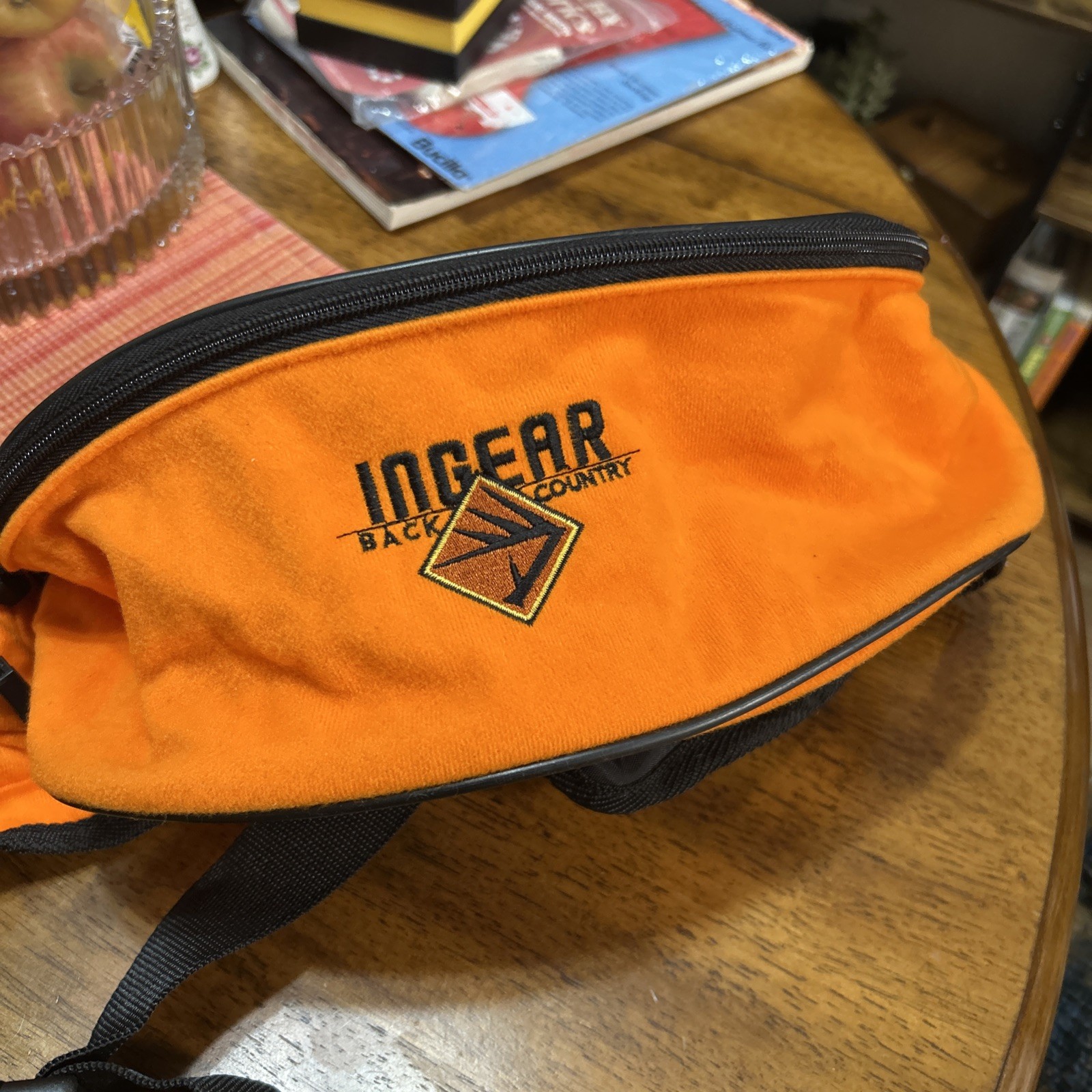 Hunting Hiking Ingear Orange Back Country Pocket Waist Pack Fleece Adjustable