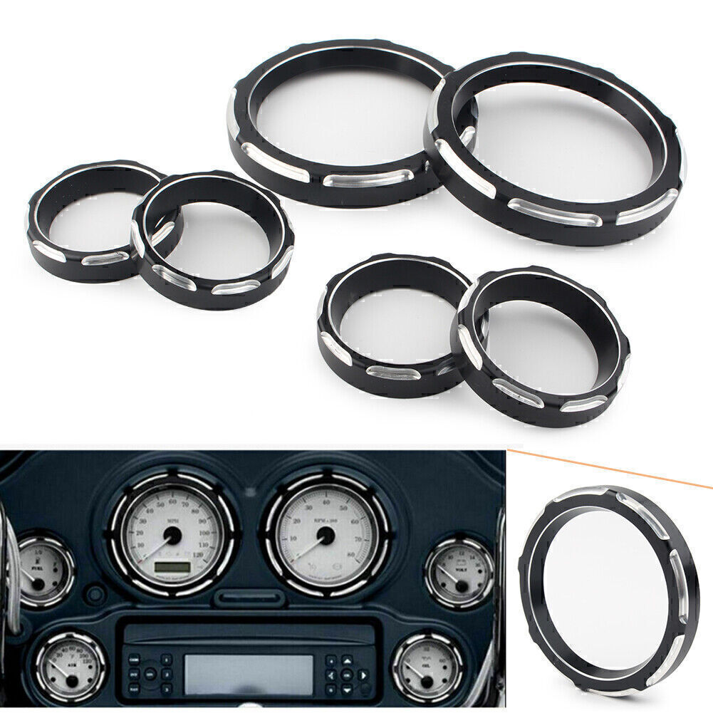 6pcs Fit Harley Touring FLHT FLHX 1996-2013 Speedometer Board Burst Gauge Bezel