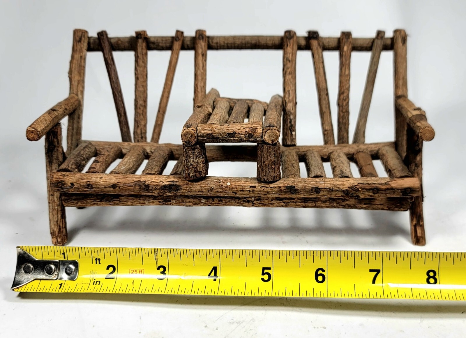 Srick Bench  Hand Made 8 " Rare Vintage Minterture Collectible