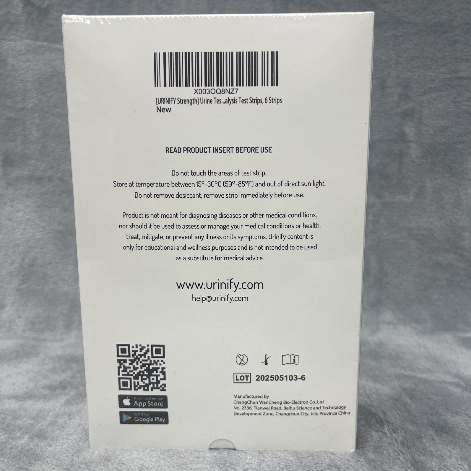 Urinify Strength General Wellness Urine Test Strips, 3 Strips
