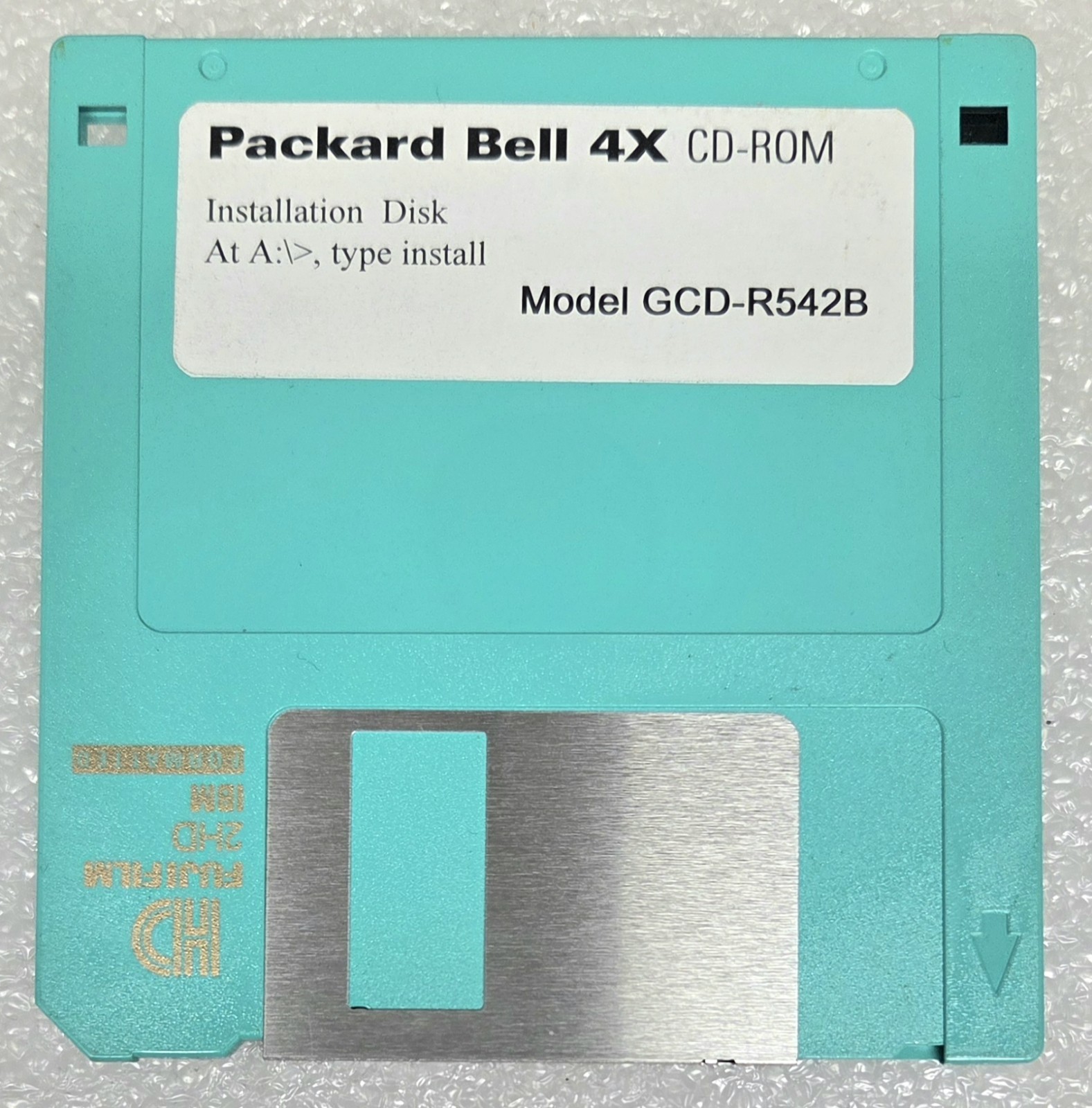 Packard Bell 4x CD-ROM Driver Installation 1.44MB Floppy Disk