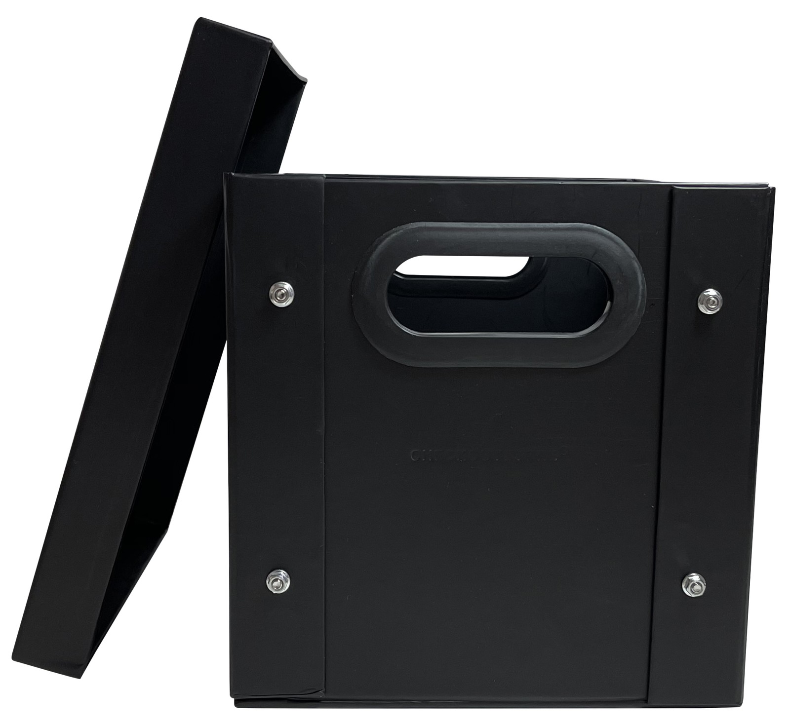 CheckOutStore Black 7" Vinyl Record 45 RPM Storage Box
