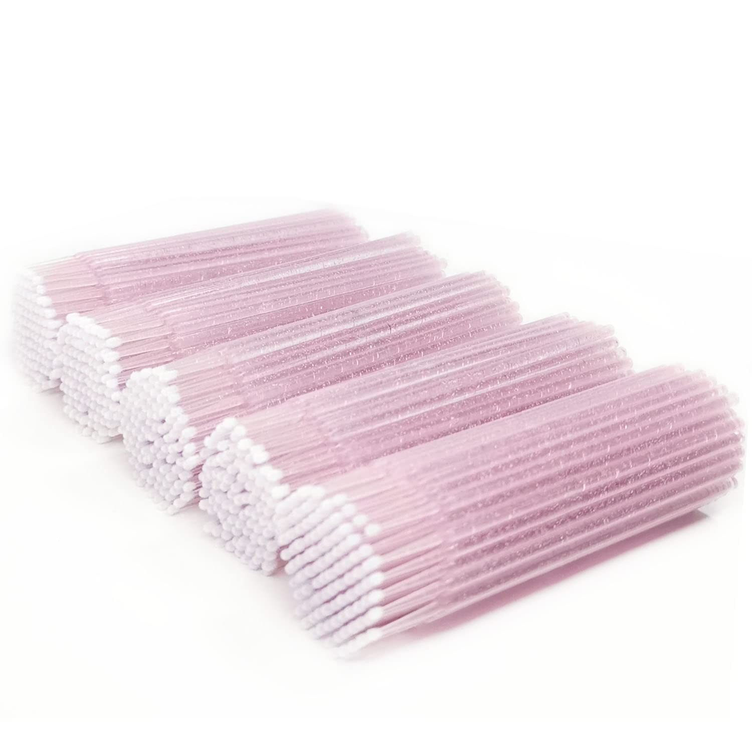 500 Pcs Disposable Micro Applicator Brush for Eyelash Extension, Micro Cotton Sw