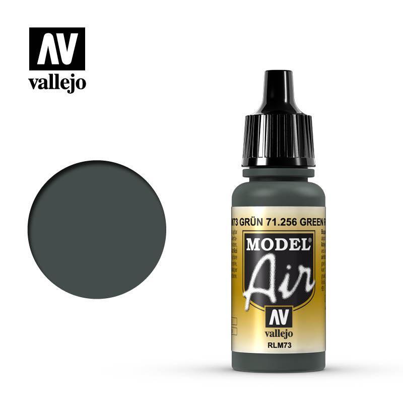 Vallejo 71256 Model Air Green RLM73 Acrylic Paint 17ml - US