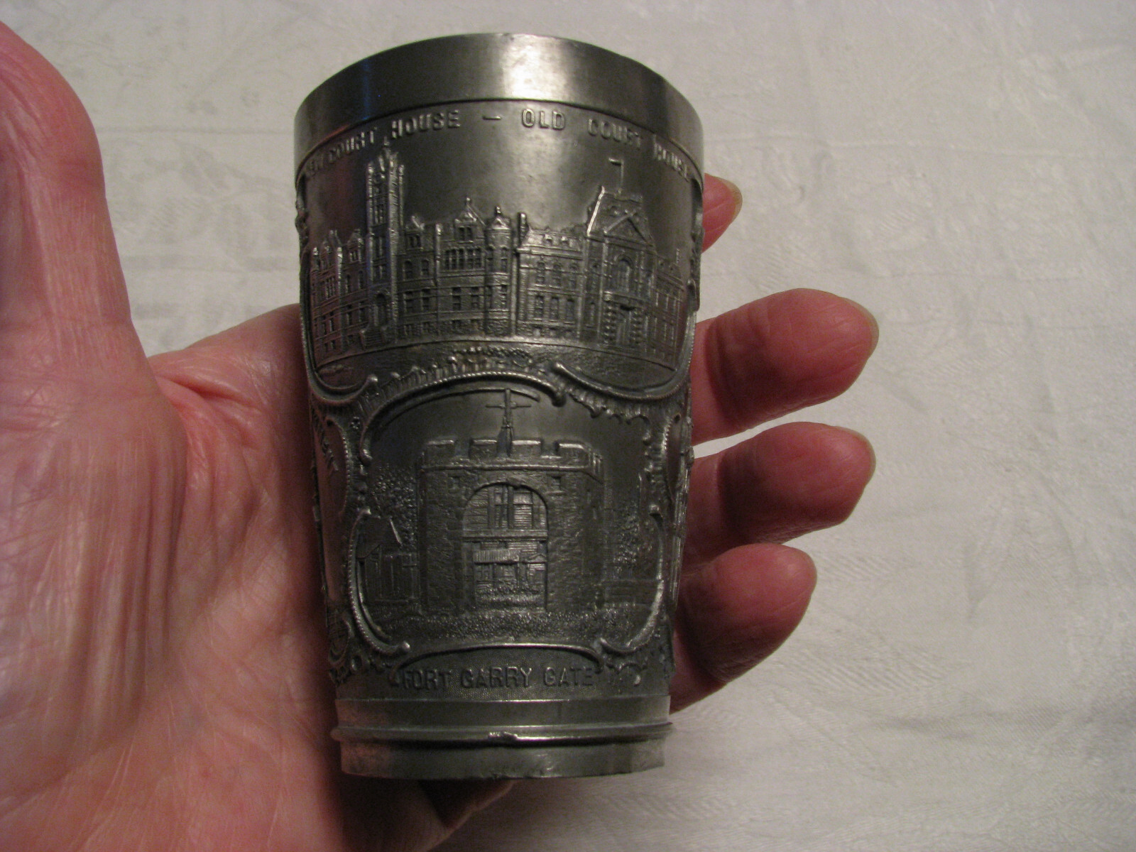 VTG Sourenir Cup D. R. Dingwall Winnipeg Man. 3-1/2 Tall Silver Metal