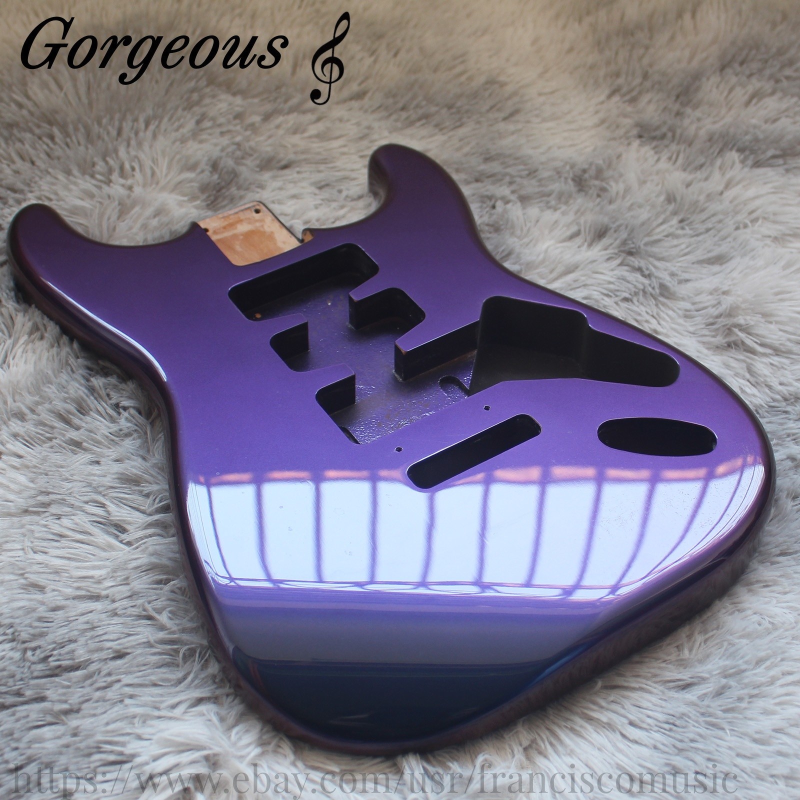 Blue Purple Chameleon Straocaster Electric Guitar Body Alder Wood High-end Body