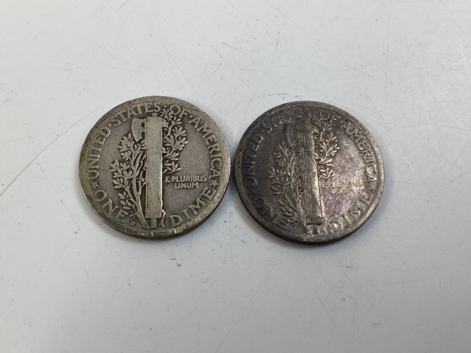 1921 Mercury Dime + 1921 D , Sharp & Scarce