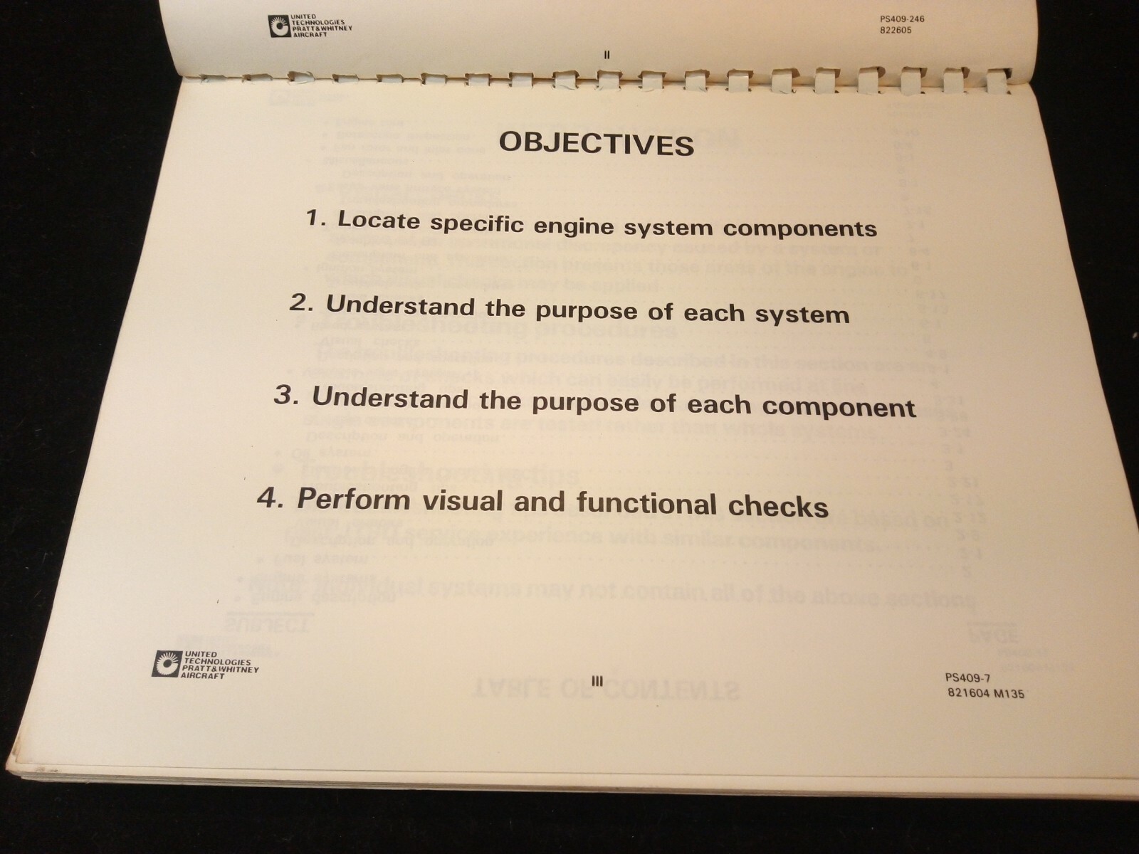 JT9D-7R4 Pratt & Whitney Training Engine Manual Line Maintenance Workshop