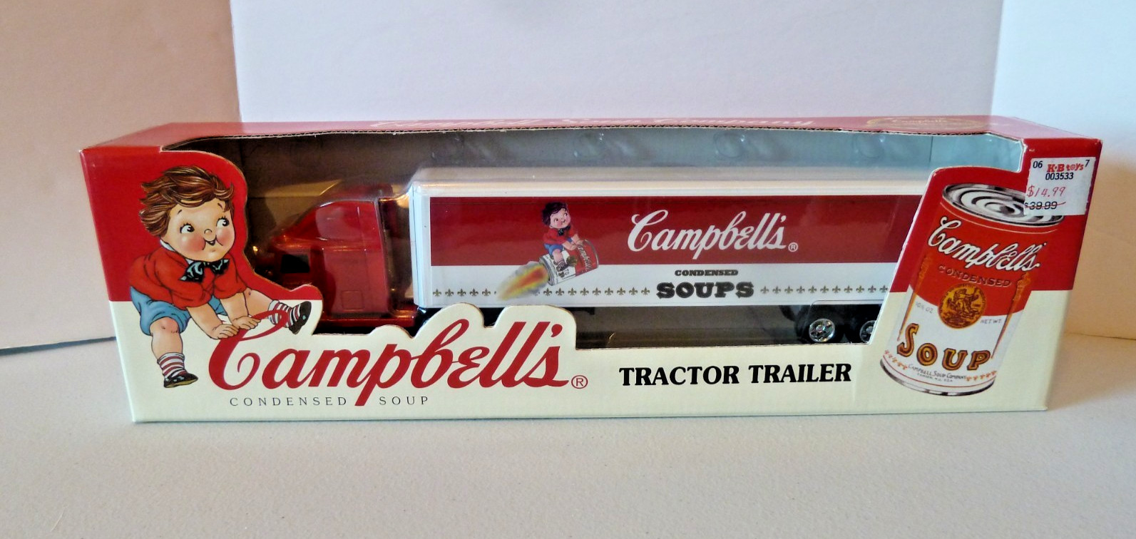 NEW 1995 ERTL 1/64 CAMPBELLS SOUP  TRACTOR TRAILER TRUCK SEMI