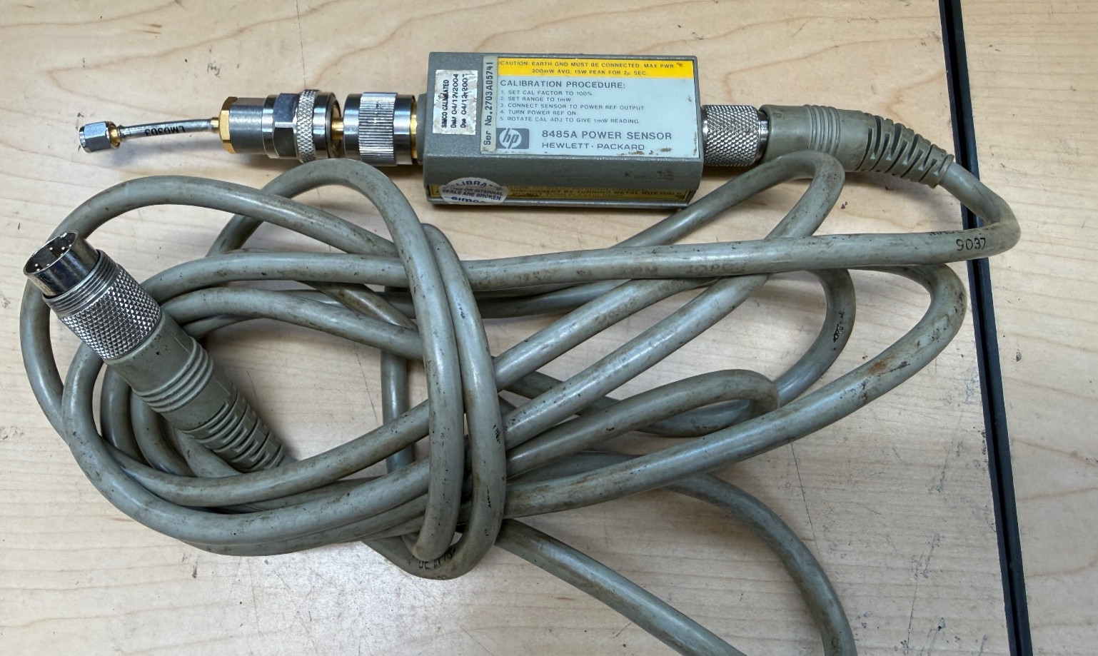 HP Hewlett Packard 8485A Power Sensor w/ 11730A Cable