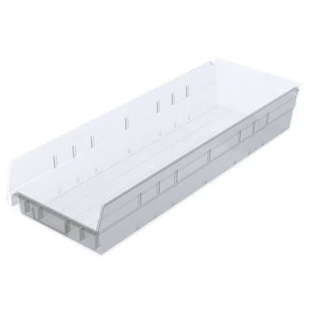 Akro-Mils 30164Sclar Shelf Storage Bin, Plastic, Clear, 4 In H, 6 5/8 In W, 23
