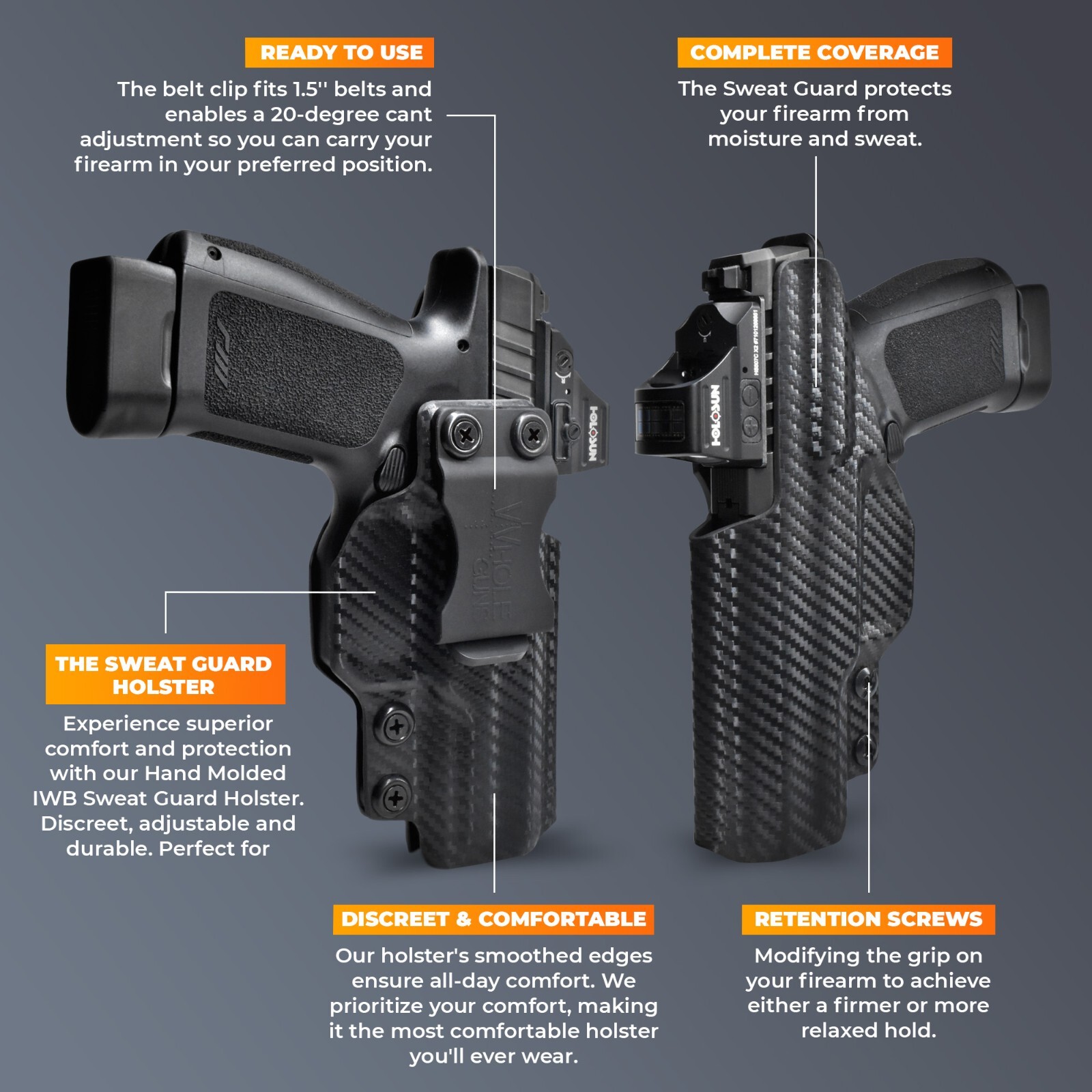 IWB Sweat Guard Holster Fits HK CC9