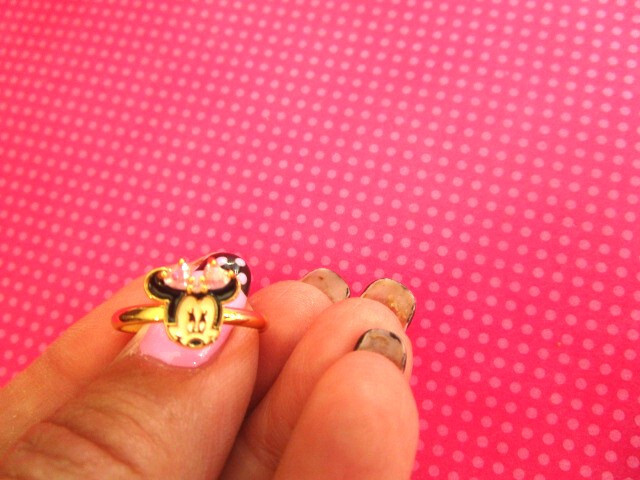 Mickey Minnie vintage toe ring/rings