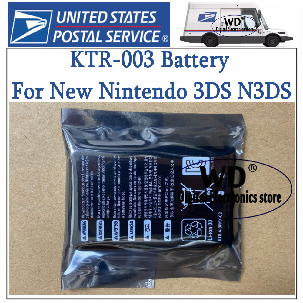 Rechargeable Battery for New Nintendo 3DS N3DS KTR-003 Battery 1400mAh