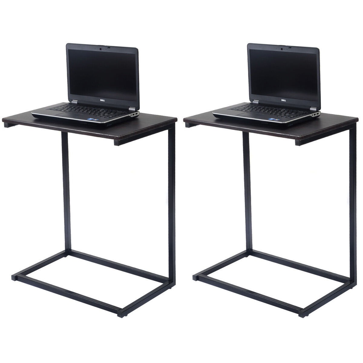 2PC Laptop Holder End Stand Desk Table Notebook Beside Sofa Home Office