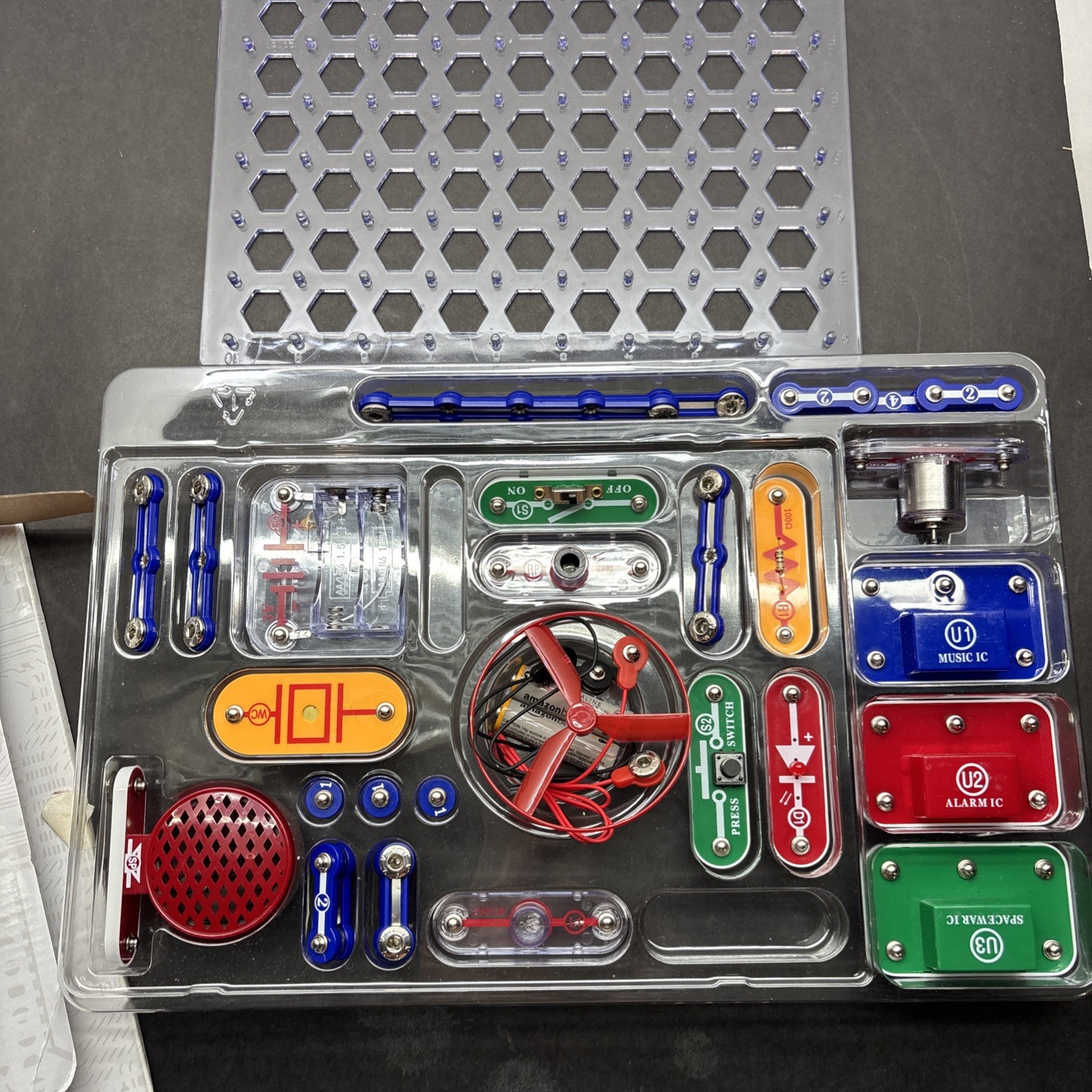 ELENCO Snap Circuits Jr. 100 Experiments Electronics Discovery Kit Set Intact