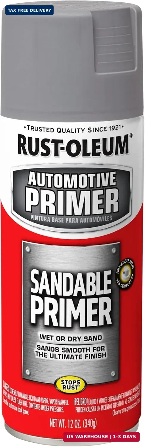 249415 Automotive Sandable Primer Spray, 12 Oz, Gray